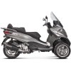 Slip-On Line Black Stainless Steel Piaggio MP3 500/LT (17-20)