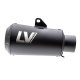 LV-10 Full Black Yamaha MT-125 / YZF-R125 / MT-03 / YZF-R3 (14-20)