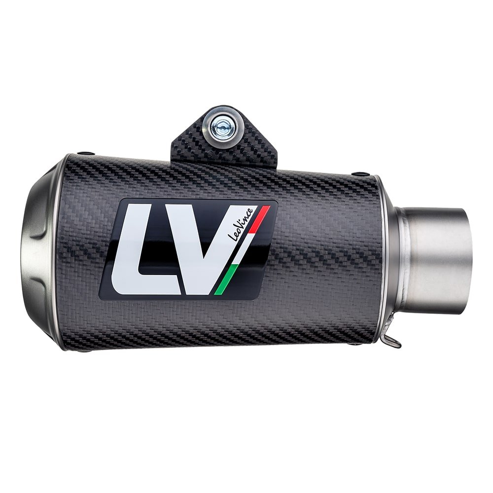 LV-10 Carbon Fiber Slip On Exhaust Leo Vince 15215C 06-21 Yamaha R6