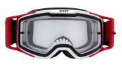 MX brýle TORP White/Red - čiré plexi