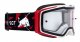 MX brýle TORP White/Red - čiré plexi
