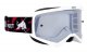 MX brýle EVAN White - kouřově/stříbrné plexi