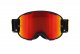 MX brýle STRIVE Matt Black - červené + čiré plexi