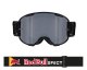 MX brýle STRIVE Matt Black - stříbrné + čiré plexi