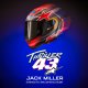 SUPERTECH R10 limitovaná edice JACK MILLER, (matný karbon/červená/modrá/žlutá/bílá)