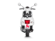 S-VE125SO1-HZBL Výfuková koncovka Vespa GTS 125 / Super / Sport / Tech (17-20)