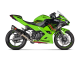 E-K4R2 Výfukové svody Kawasaki Ninja 400 (18-26), Ninja 500 / Z500 (24-26), Z400 (19-26)