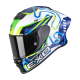 EXO-R1 EVO II AIR CORNERING bílo/modro/zelená