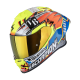 EXO-R1 EVO II AIR ARON MISANO stříbrno/fluo žluto/modrá