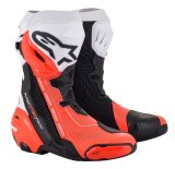 SUPERTECH R VENTED, (černá/bílá/červená fluo, perforovaná obšívka)