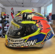 EXO-R1 EVO II AIR ARON MISANO stříbrno/fluo žluto/modrá