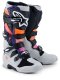 boty TECH 7, ALPINESTARS (černá/světle šedá/oranžová fluo/gradient)