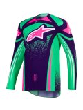 TECHSTAR NOMUR - tmavě fialová/zelená/růžová fluo