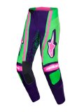 TECHSTAR NOMUR kalhoty - tmavě fialová/zelená/růžová fluo