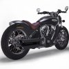 48323 Twin Splash 3" black Indian Scout