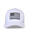 kšiltovka FLAG SNAP HAT - bílá