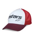 kšiltovka VITAL TRUCKER - bílá/hnědo červená/oranžová