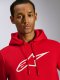 AGELESS HOODIE 3 - červená/bílá
