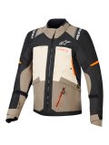 bunda ANDES V4 DRYSTAR - krémová/světle hnědá/černá/oranžová fluo