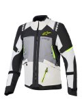 bunda ANDES V4 DRYSTAR - tmavě šedá/světle šedá/černá/žlutá fluo