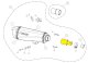 L-PI5SO1 Nerezová propojovací trubka Piaggio MP3 500 (10-14, 19), MP3 500 HPE (19-20), MP3 500 I.E. (10-13), MP3 500 LT I.E. (11-18)