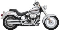16343 Výfukové koncovky Twin Slash 3" chrom, Harley-Davidson Softail (10-17)