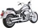 16343 Výfukové koncovky Twin Slash 3" chrom, Harley-Davidson Softail (10-17)