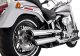 16343 Výfukové koncovky Twin Slash 3" chrom, Harley-Davidson Softail (10-17)