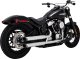 16376 Výfukové koncovky Twin Slash 3" chrom, Harley-Davidson Softail (18-26)