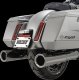 16468 Výfukové koncovky Hi-Output tmavý chrom, Harley-Davidson Touring (17-26)
