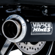 16721 Výfukové koncovky Supersport chrom, Harley-Davidson Touring (17-26)