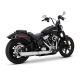 16750 Výfuková koncovka Softail Twin Slash Round chrom, Harley-Davidson Softail (25-26)