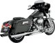 16763 Výfukové koncovky Twin Slash Round chrom, Harley-Davidson Touring (95-25)