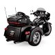 16763 Výfukové koncovky Twin Slash Round chrom, Harley-Davidson Touring (95-25)