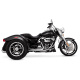 16796 Výfukové koncovky Twin Slash Round chrom, Harley-Davidson Touring (17-25)