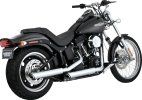 16834 Výfukové koncovky Twin Slash 3" chrom, Harley-Davidson Softail (07-09)