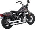16842 Výfukové koncovky Twin Slash 3" chrom, Harley-Davidson Softail (07-09)