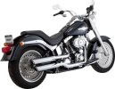 16844 Výfukové koncovky Twin Slash 3" chrom, Harley-Davidson Softail (07-09)