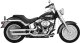 16844 Výfukové koncovky Twin Slash 3" chrom, Harley-Davidson Softail (07-09)
