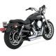 17219 Kompletní výfuk Shortshots Staggered chrom, Harley-Davidson Sportster (04-13)