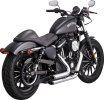17329 Kompletní výfuk Shortshots Staggered chrom, Harley-Davidson Sportster (14-22)