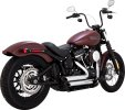 17333-22 Kompletní výfuk Shortshots Staggered chrom, Harley-Davidson Softail (18-22)