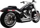 17335-22 Kompletní výfuk Shortshots Staggered chrom, Harley-Davidson Softail (18-22)