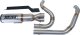 27321 Kompletní výfuk Hi-Output RR broušená nerez, Harley-Davidson Touring (17-24)