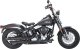 46341 Výfukové koncovky Twin Slash 3" černá, Harley-Davidson Softail (10-17)