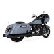 46371 Svody výfuku Power Duals černá, Harley-Davidson Touring (17-25)