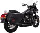 46379 Výfukové koncovky Twin Slash 3" černá, Harley-Davidson Softail (18-24)