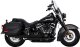 46379 Výfukové koncovky Twin Slash 3" černá, Harley-Davidson Softail (18-24)