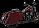 46672 Výfukové koncovky Twin Slash Round černá, Harley-Davidson Touring (17-26)