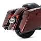 46672 Výfukové koncovky Twin Slash Round černá, Harley-Davidson Touring (17-26)